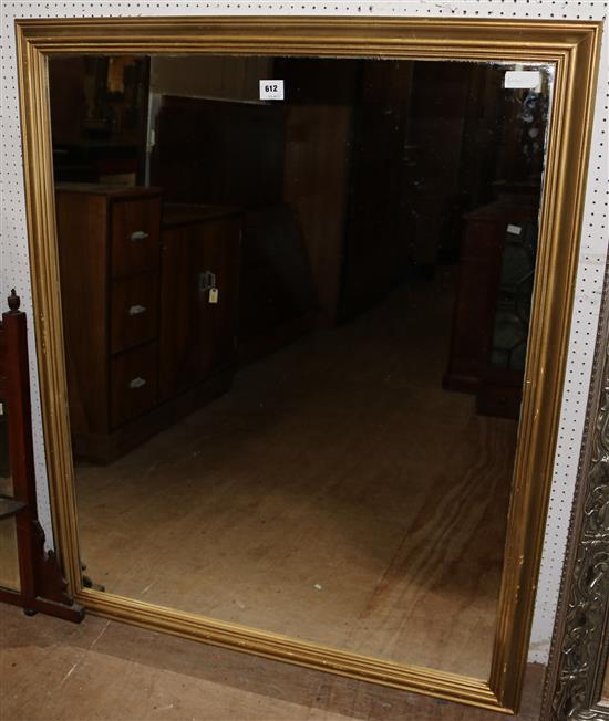 Large gilt frame wall mirror